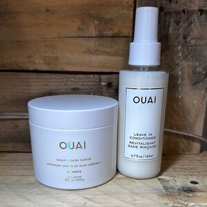 OUAI Scalp & Body Scrub and Leave-In Conditioner Set